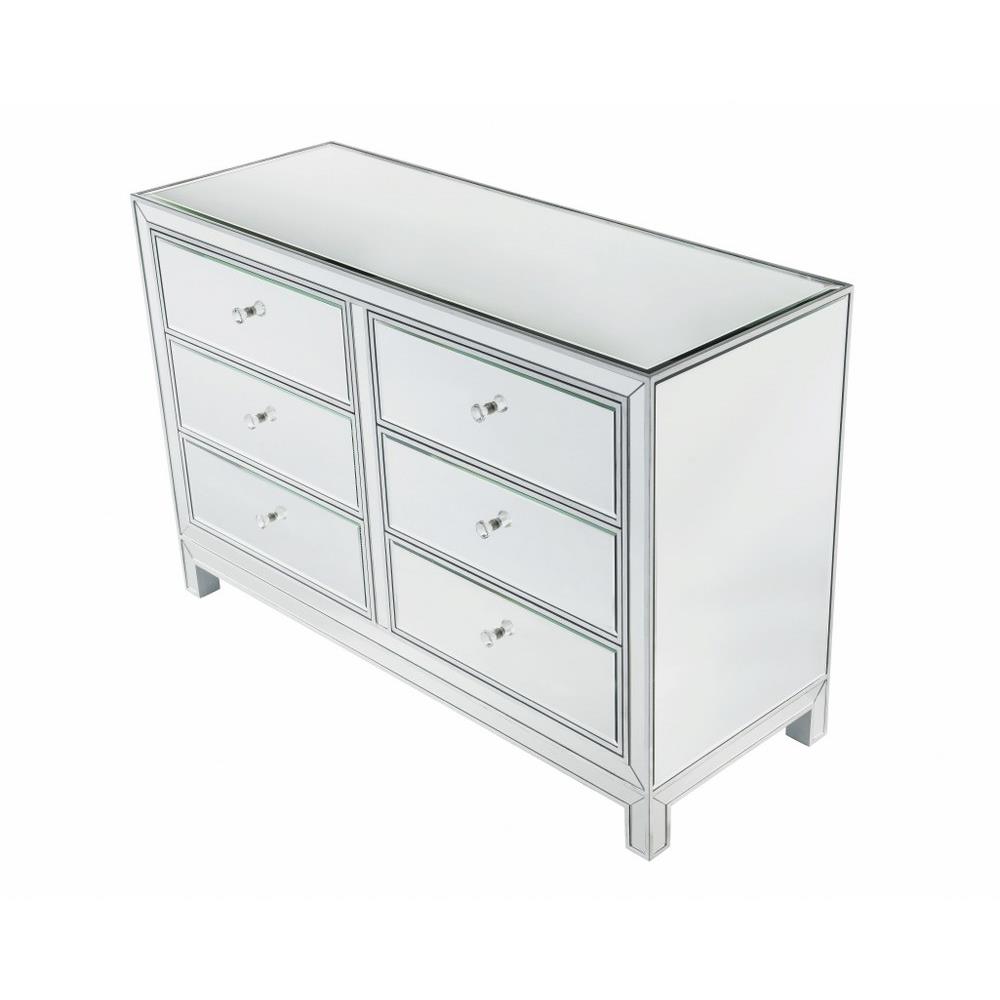 Elegant Decor Mf72017 Reflexion 48 6 Drawer Rectangle Dresser